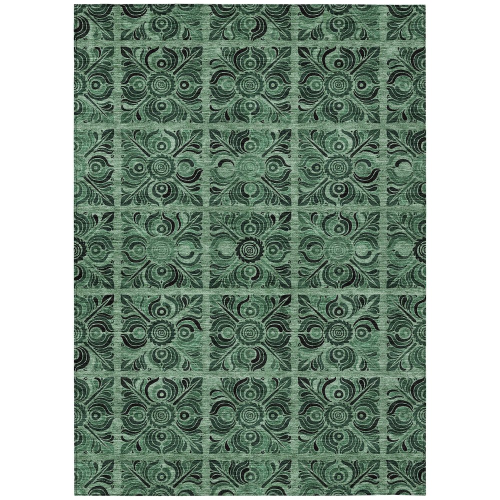 Chantille ACN853 Green 5' x 7'6" Rug. Picture 1