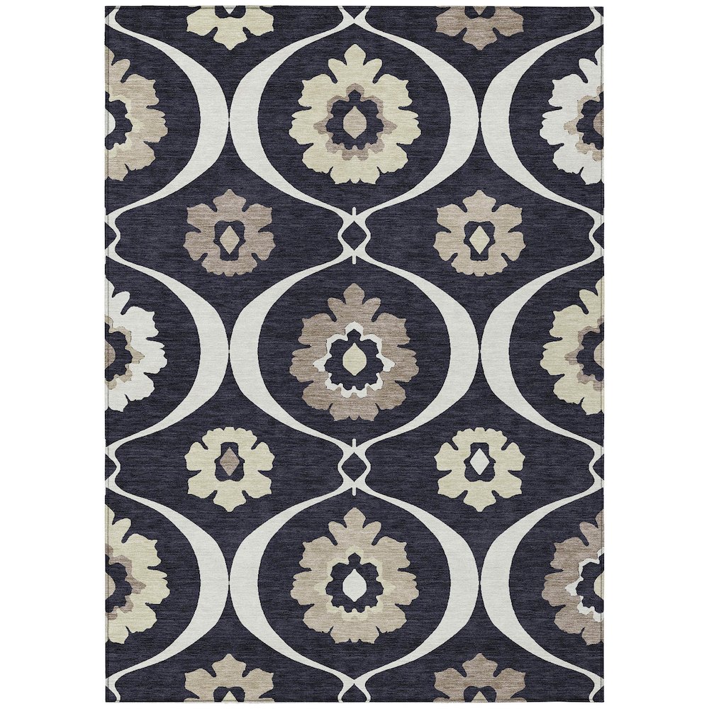 Chantille ACN858 Black 5' x 7'6" Rug. Picture 1