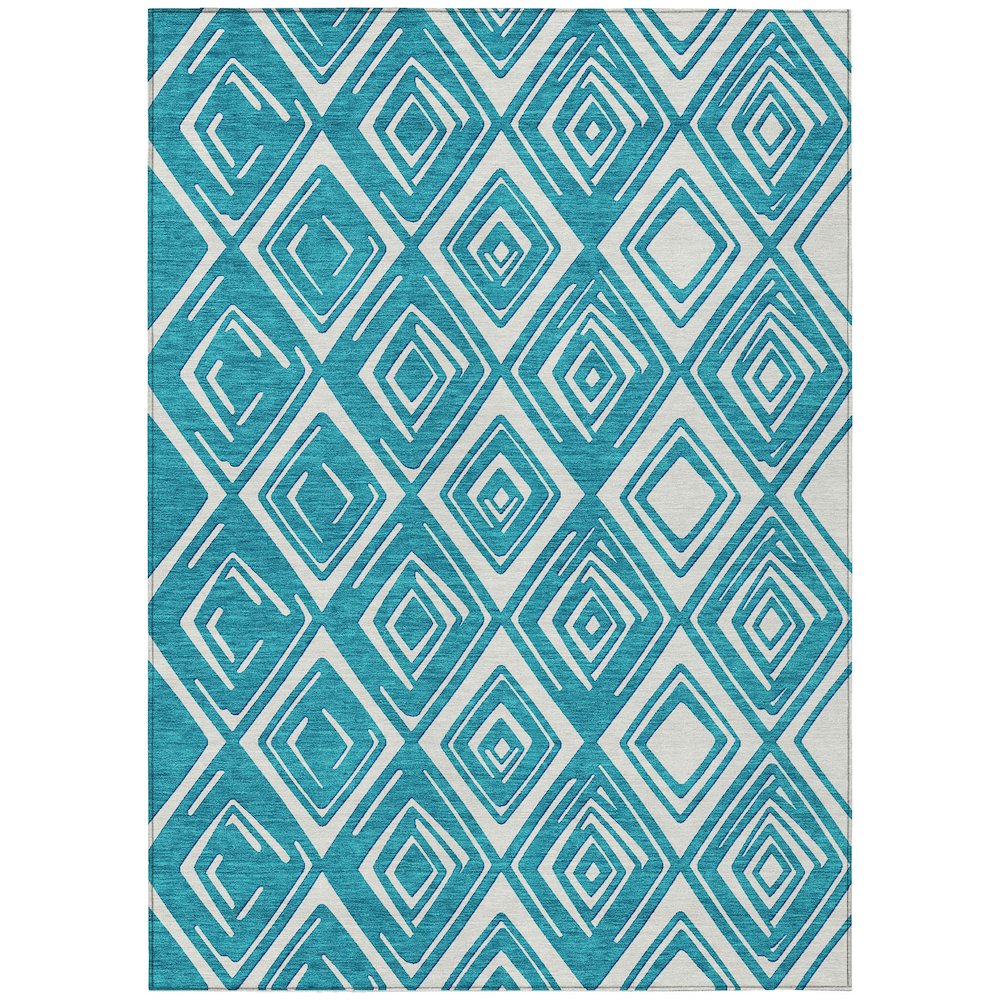 Chantille ACN862 Teal 5' x 7'6" Rug. Picture 1