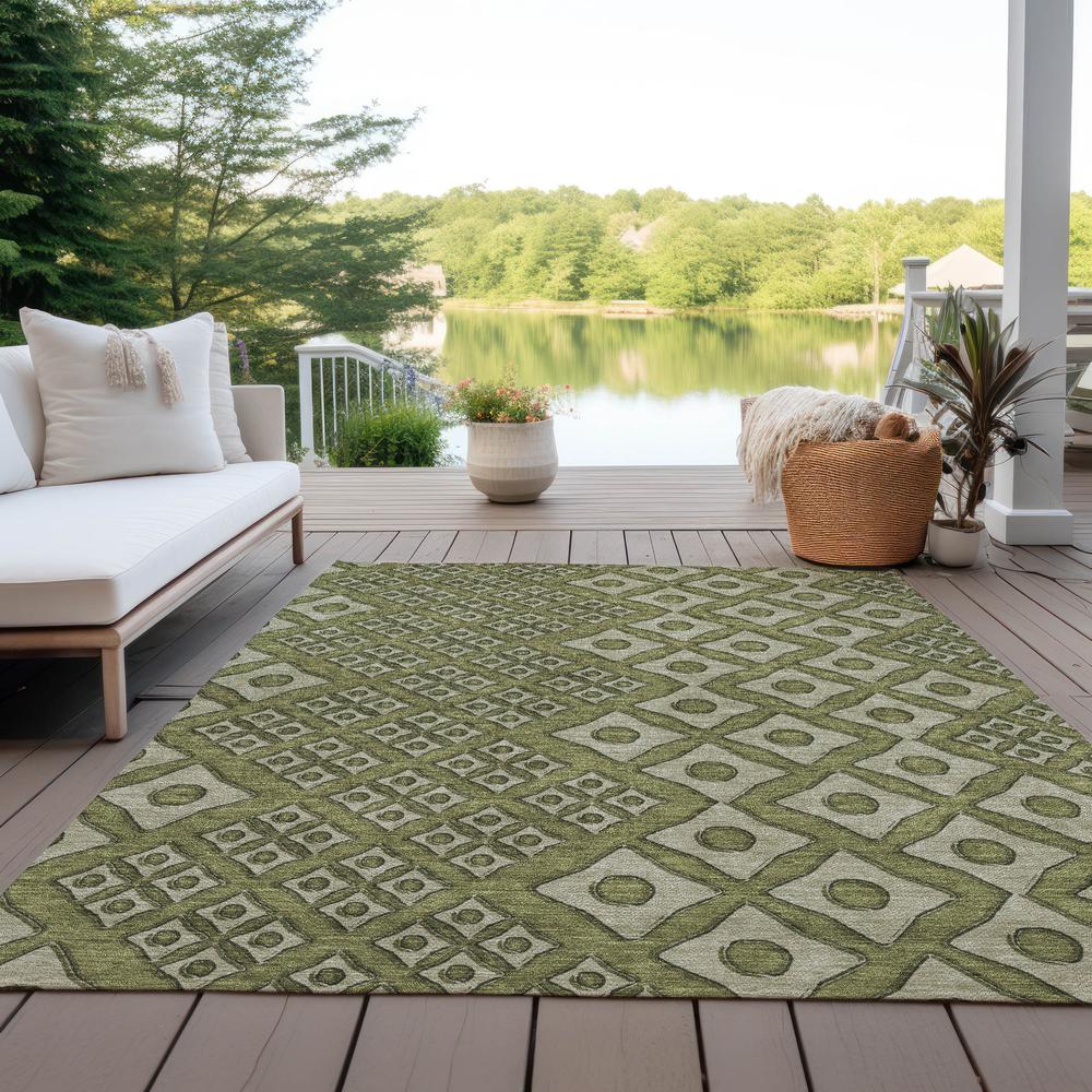 Chantille ACN866 Green 5' x 7'6" Rug. Picture 7