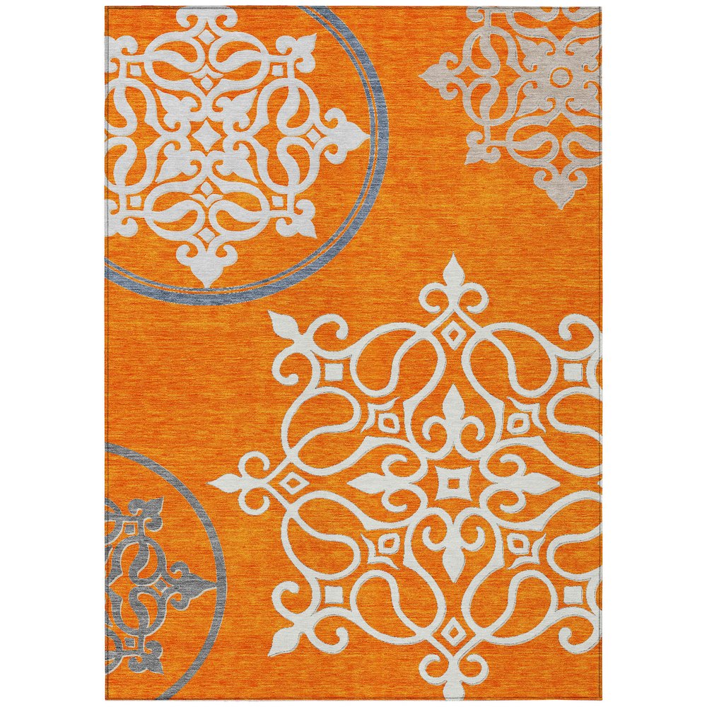 Chantille ACN874 Orange 5' x 7'6" Rug. Picture 1