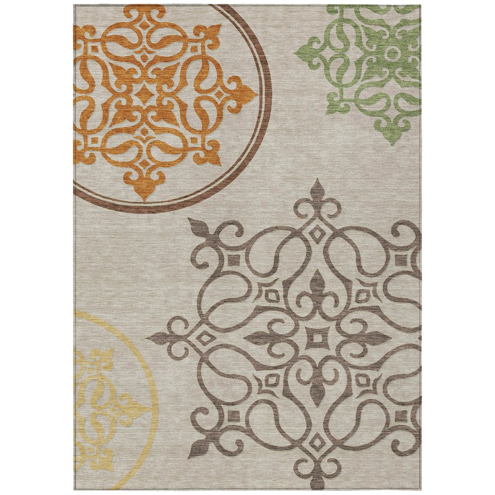 Chantille ACN874 Brown 5' x 7'6" Rug. Picture 1