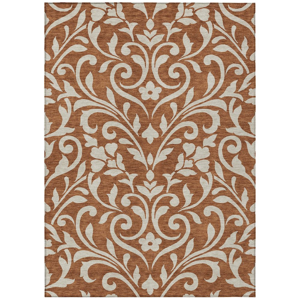 Chantille ACN875 Orange 5' x 7'6" Rug. Picture 1