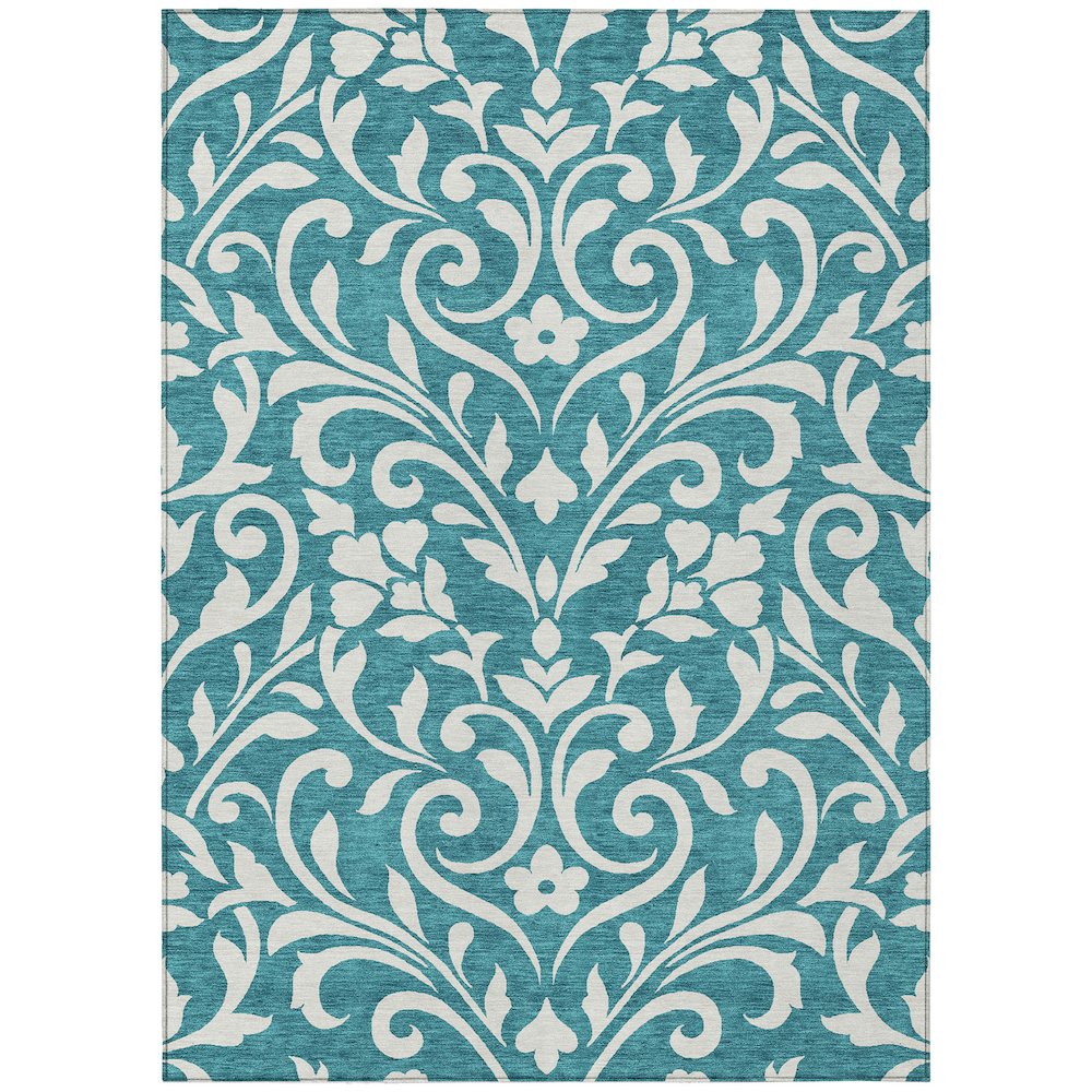 Chantille ACN875 Teal 5' x 7'6" Rug. Picture 1