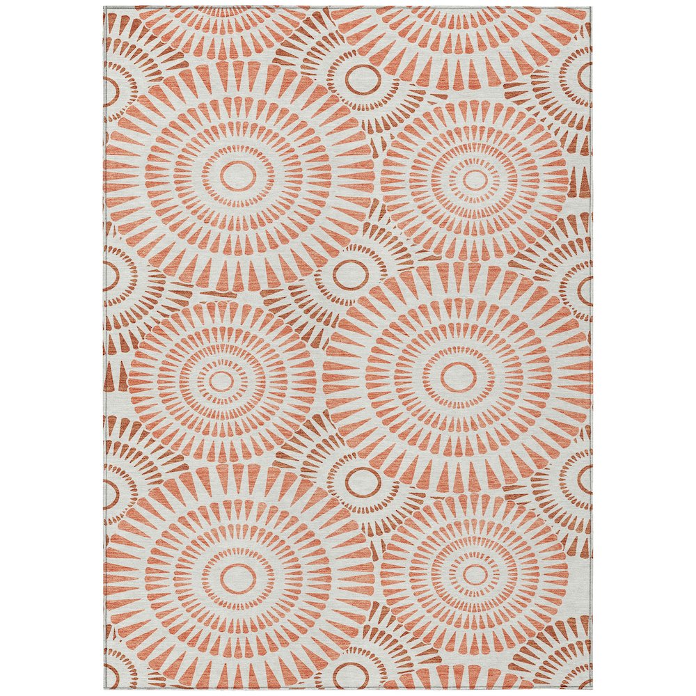 Chantille ACN877 Orange 5' x 7'6" Rug. Picture 1