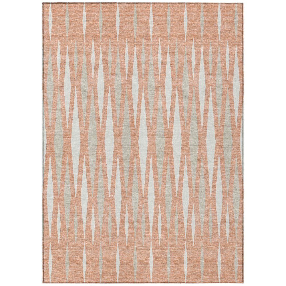 Chantille ACN881 Orange 5' x 7'6" Rug. Picture 1