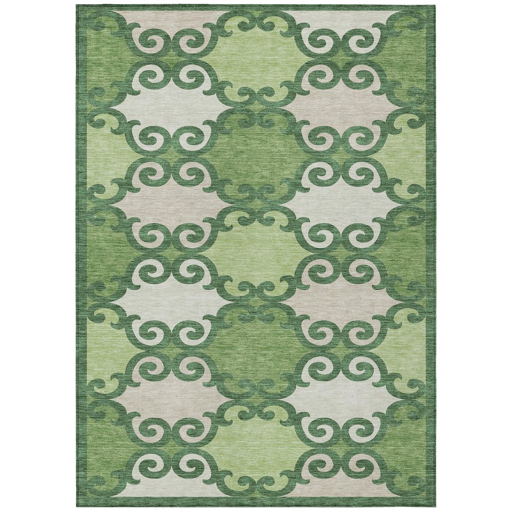Chantille ACN883 Green 5' x 7'6" Rug. Picture 1