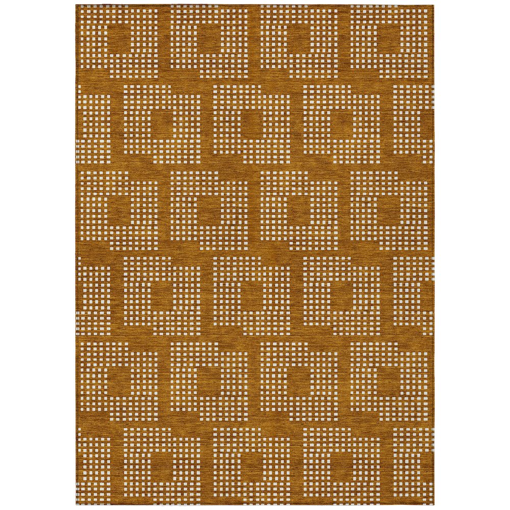 Chantille ACN890 Orange 5' x 7'6" Rug. Picture 1