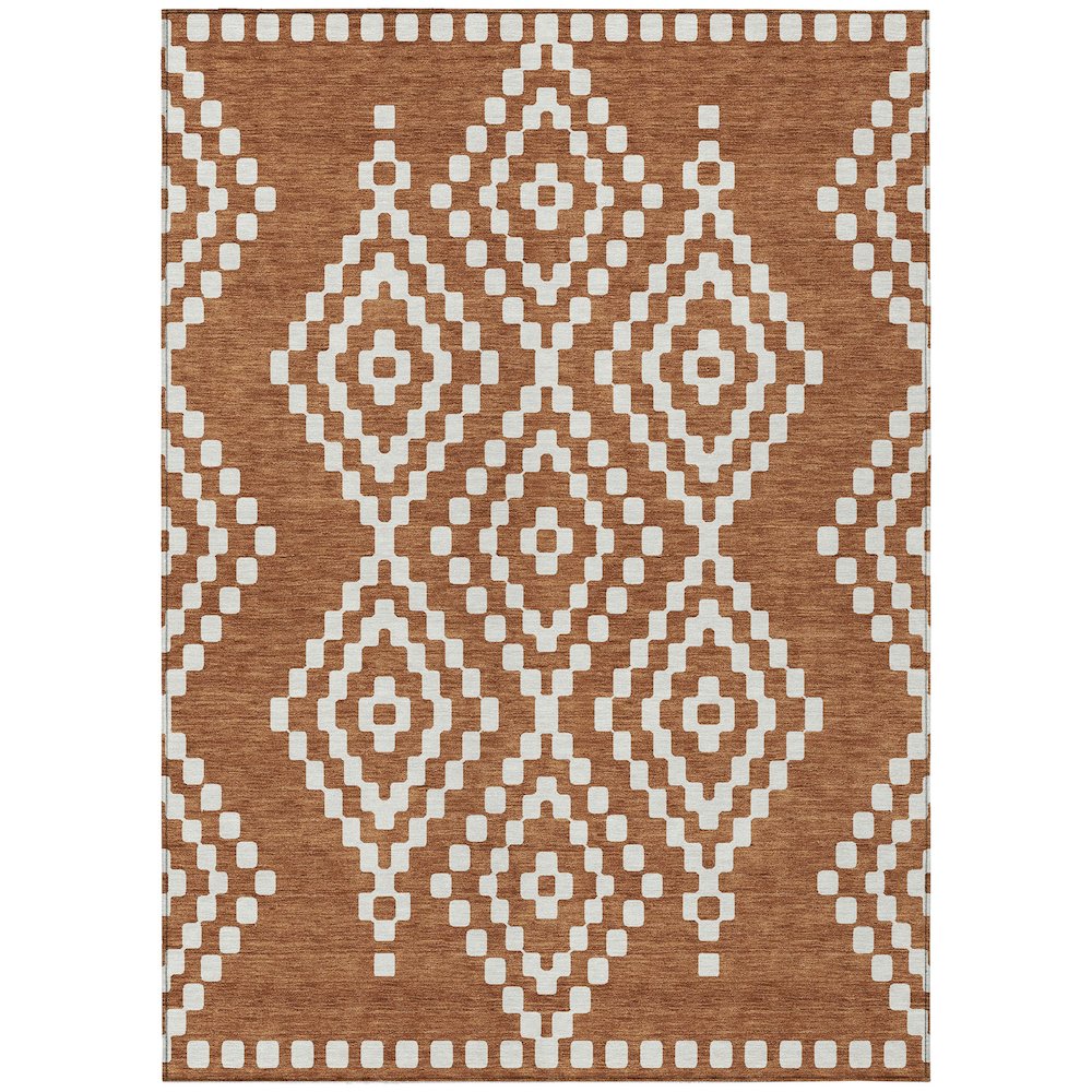 Chantille ACN891 Orange 5' x 7'6" Rug. Picture 1