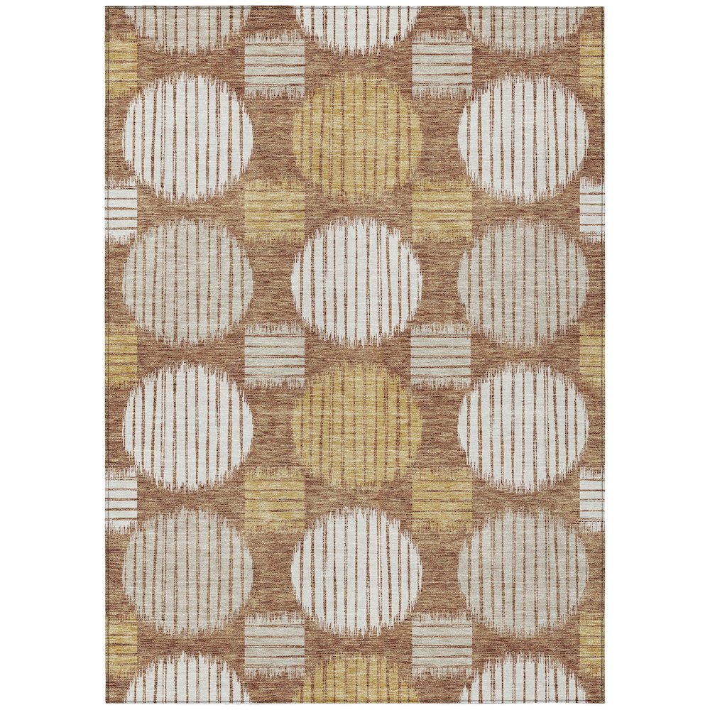 Chantille ACN900 Orange 5' x 7'6" Rug. Picture 1
