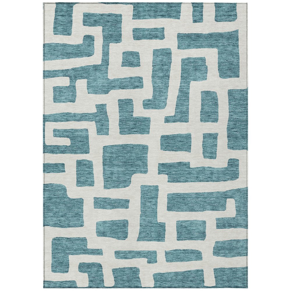 Chantille ACN903 Teal 5' x 7'6" Rug. Picture 1