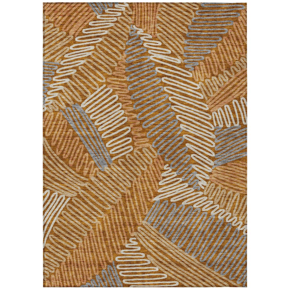 Chantille ACN904 Orange 5' x 7'6" Rug. Picture 1