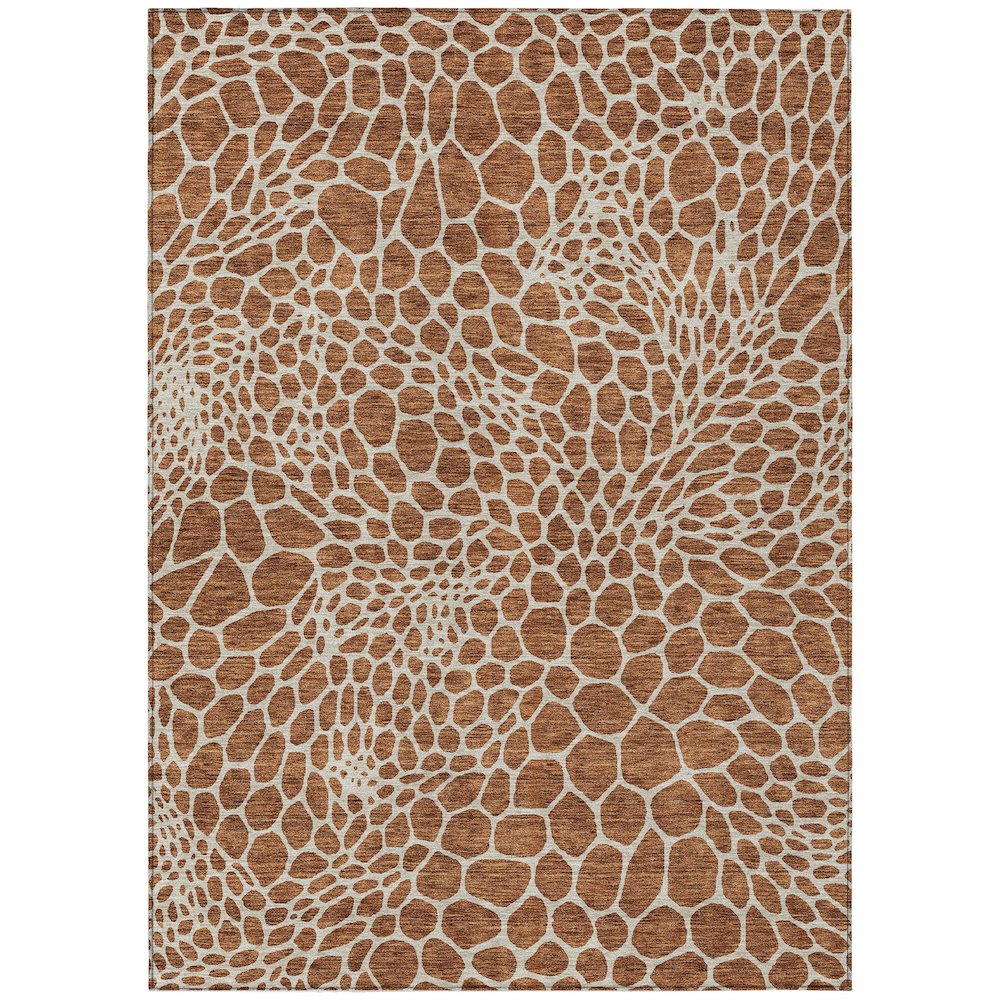Chantille ACN919 Orange 5' x 7'6" Rug. Picture 1