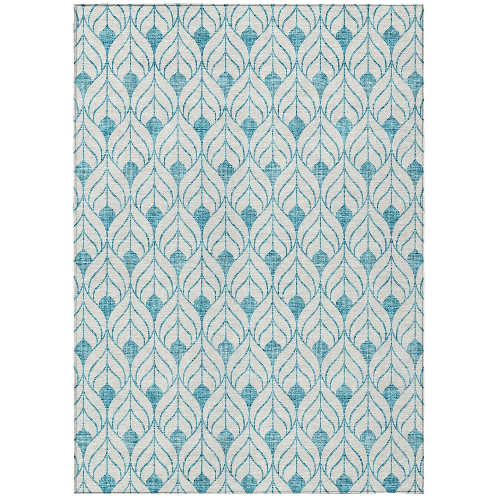 Chantille ACN927 Teal 5' x 7'6" Rug. Picture 1