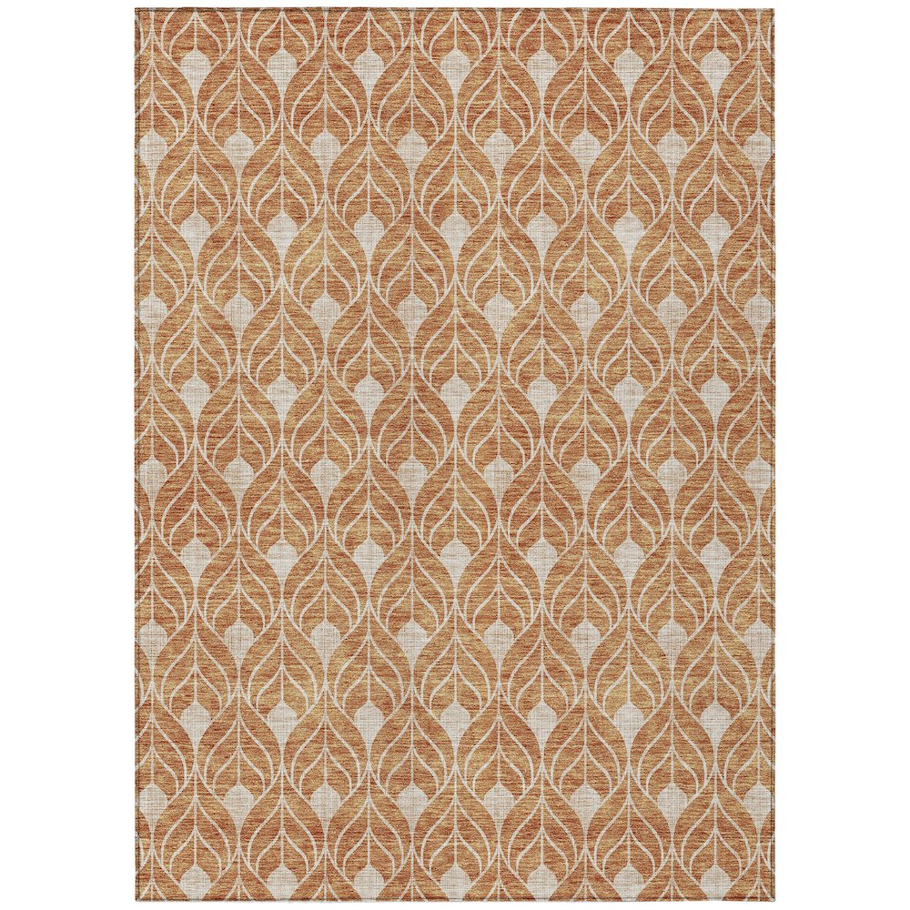 Chantille ACN931 Orange 5' x 7'6" Rug. Picture 1