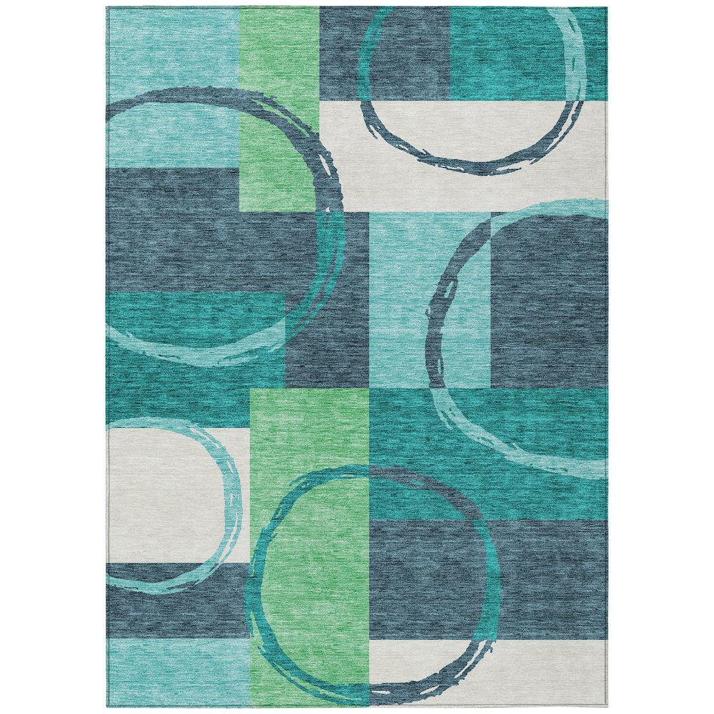 Chantille ACN943 Teal 5' x 7'6" Rug. Picture 1