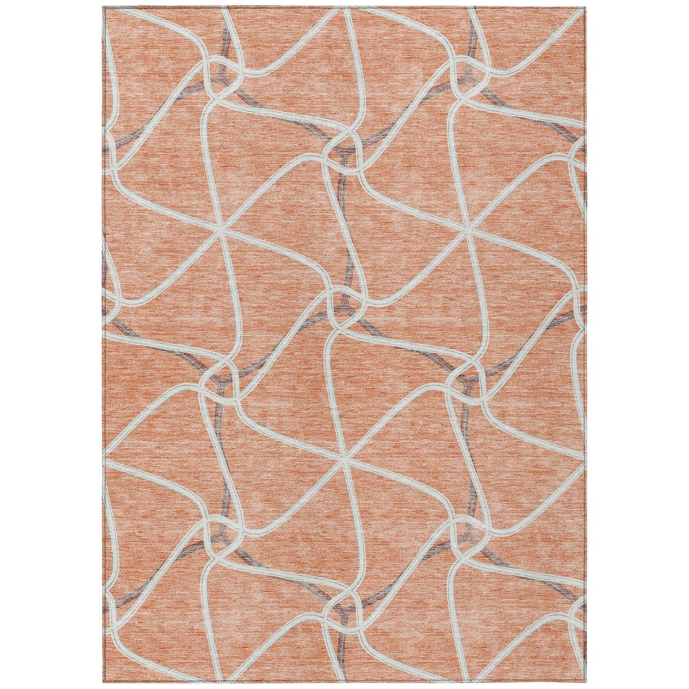 Chantille ACN948 Orange 5' x 7'6" Rug. Picture 1