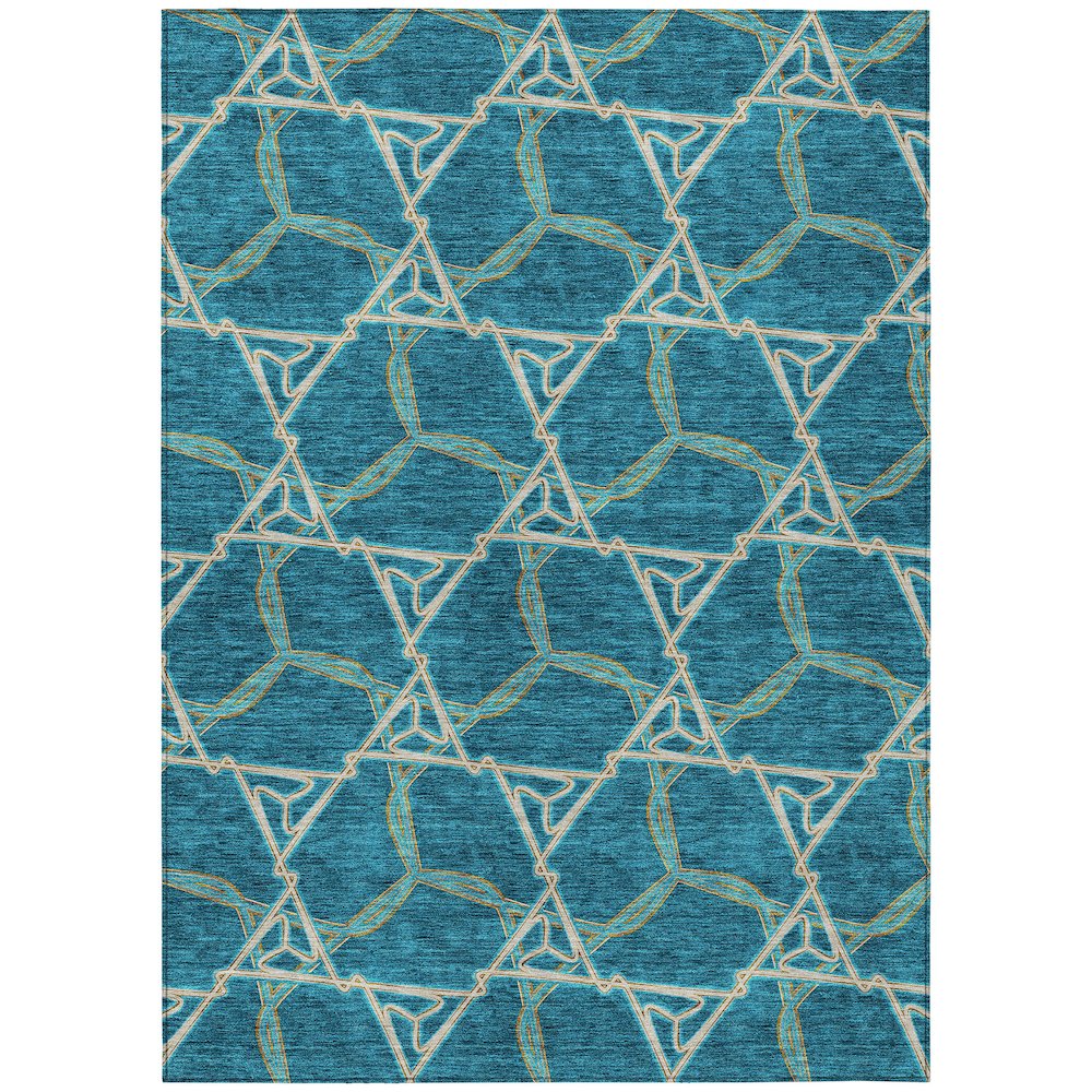 Chantille ACN959 Teal 5' x 7'6" Rug. Picture 1