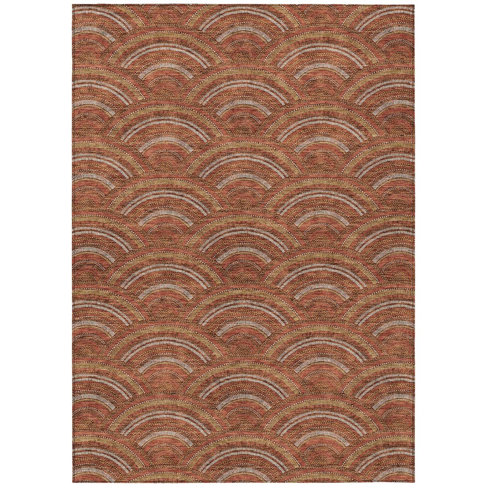 Chantille ACN984 Orange 5' x 7'6" Rug. Picture 1