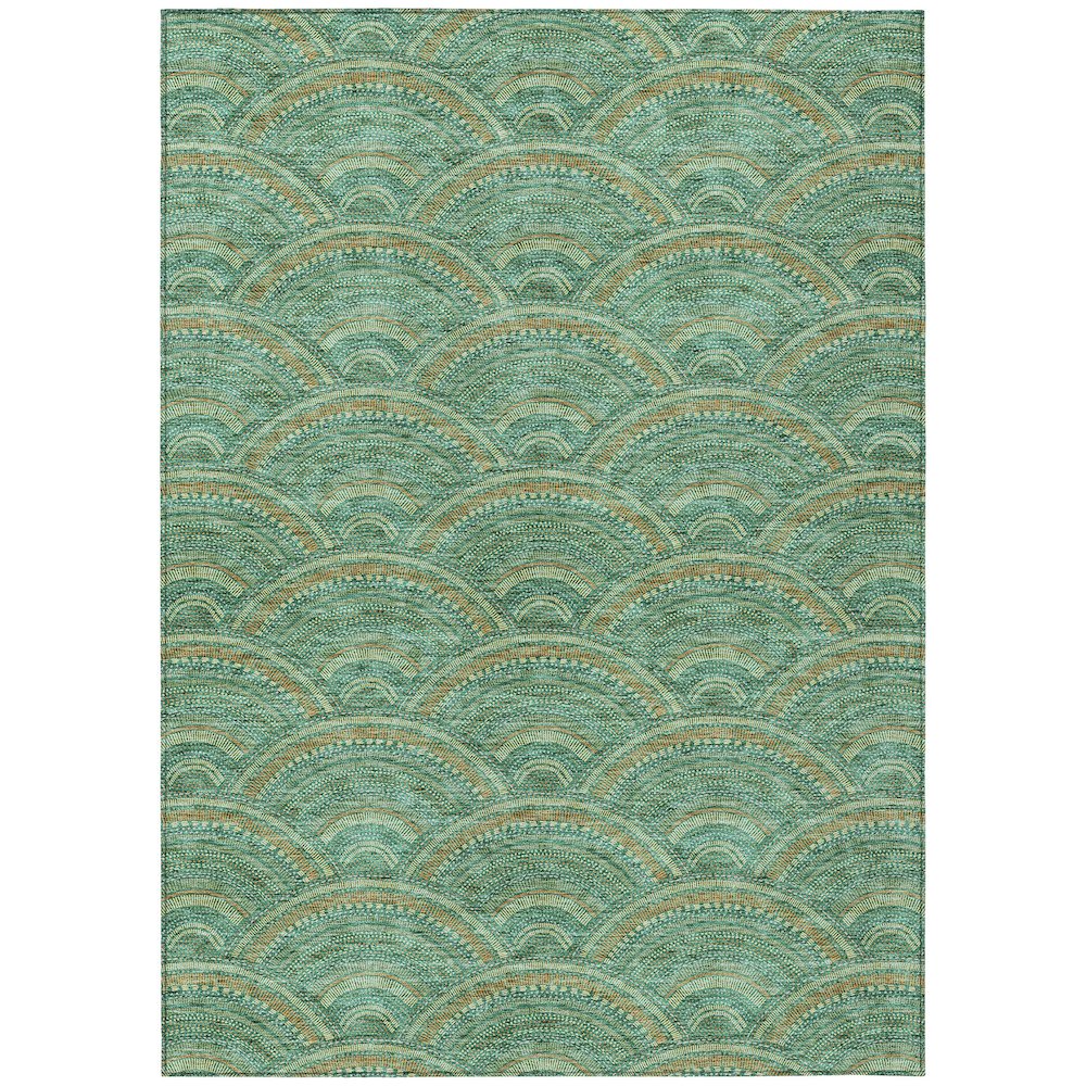 Chantille ACN984 Green 5' x 7'6" Rug. Picture 1