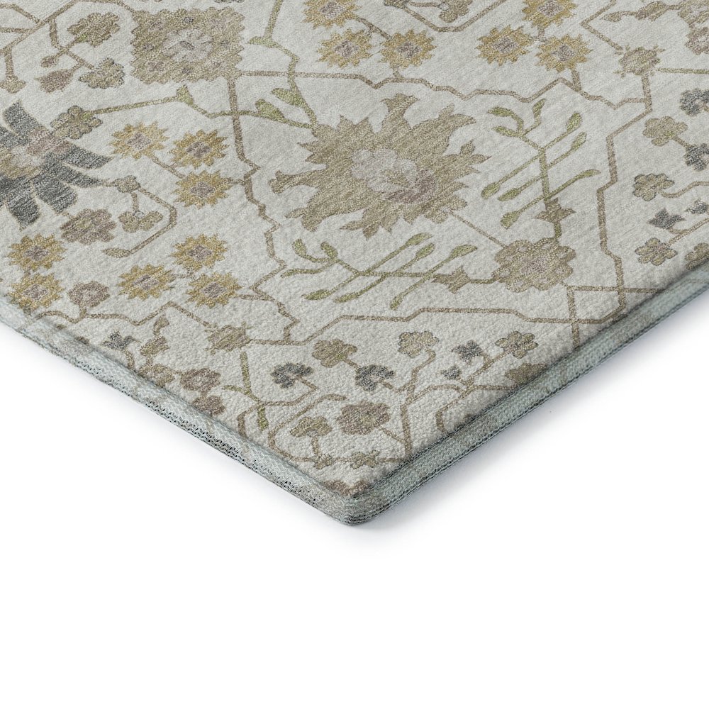 Premium Machine Washable Mayfield AMF1009 Ivory 2'6" x 3'10" Rug. Picture 3