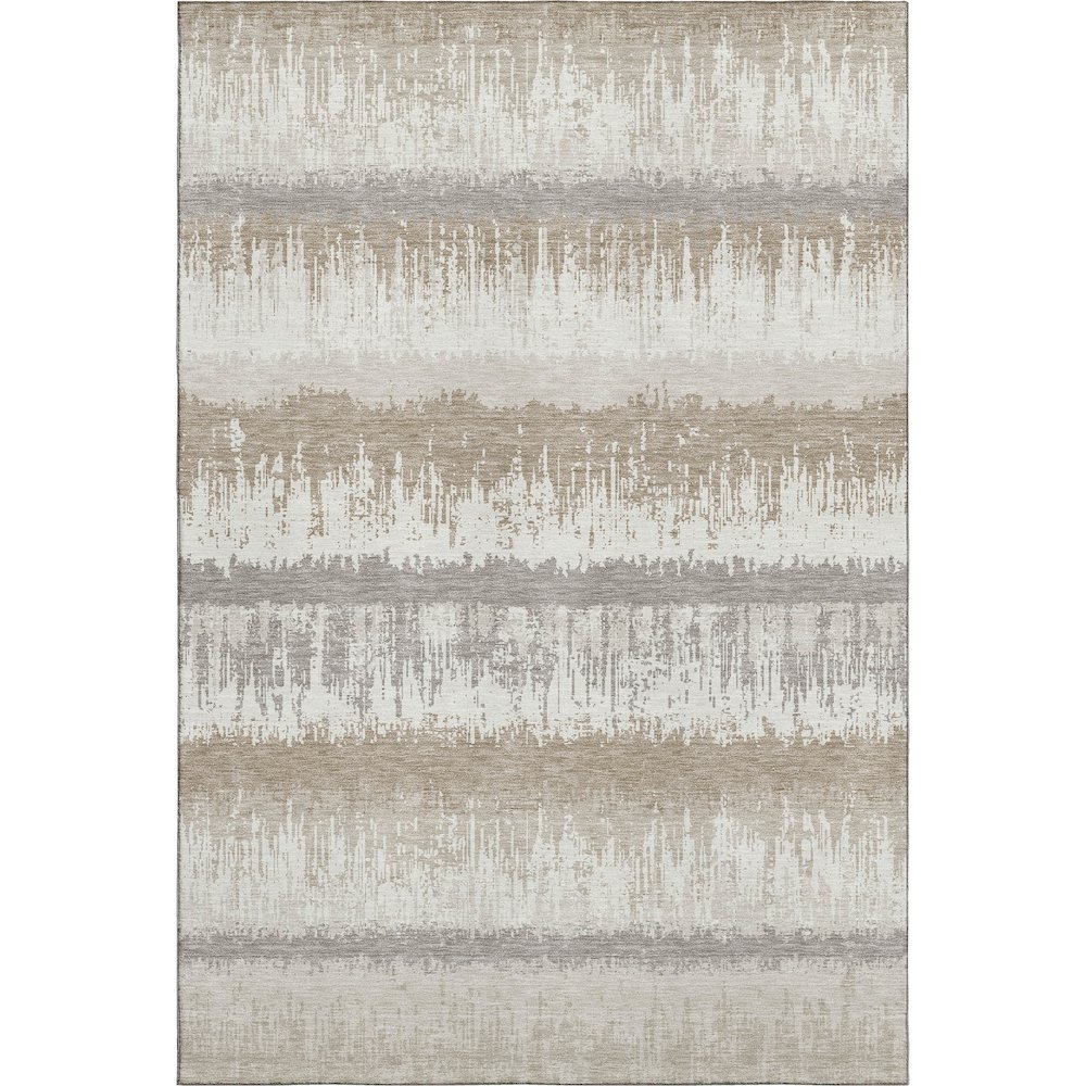 Premium Machine Washable Mayfield AMF1013 Ivory 5' x 7'6" Rug. Picture 1