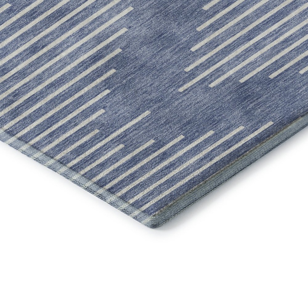 Premium Machine Washable Mayfield AMF1016 Denim 2'6" x 3'10" Rug. Picture 3