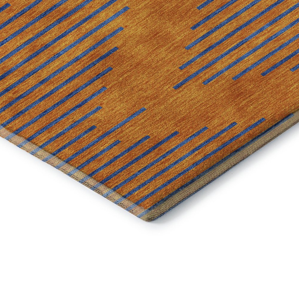 Premium Machine Washable Mayfield AMF1017 Orange 2'6" x 3'10" Rug. Picture 3
