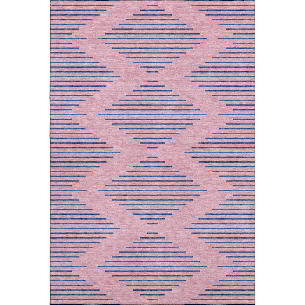 Premium Machine Washable Mayfield AMF1017 Pink 5' x 7'6" Rug. Picture 1