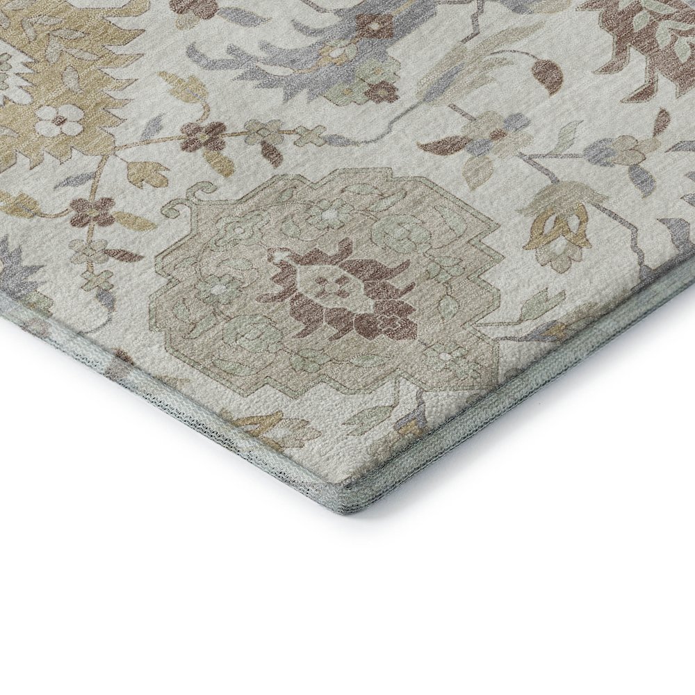 Premium Machine Washable Mayfield AMF1026 Ivory 2'6" x 3'10" Rug. Picture 3