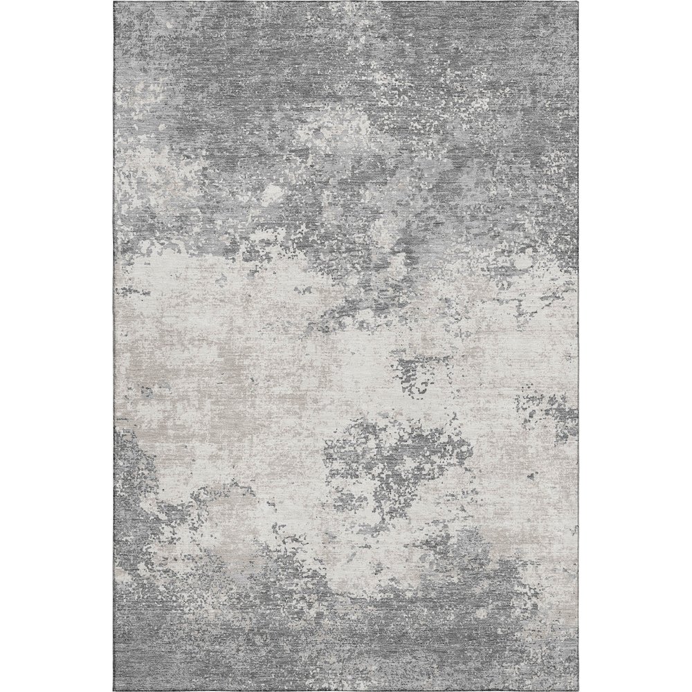 Premium Machine Washable Mayfield AMF1027 Gray 5' x 7'6" Rug. Picture 1