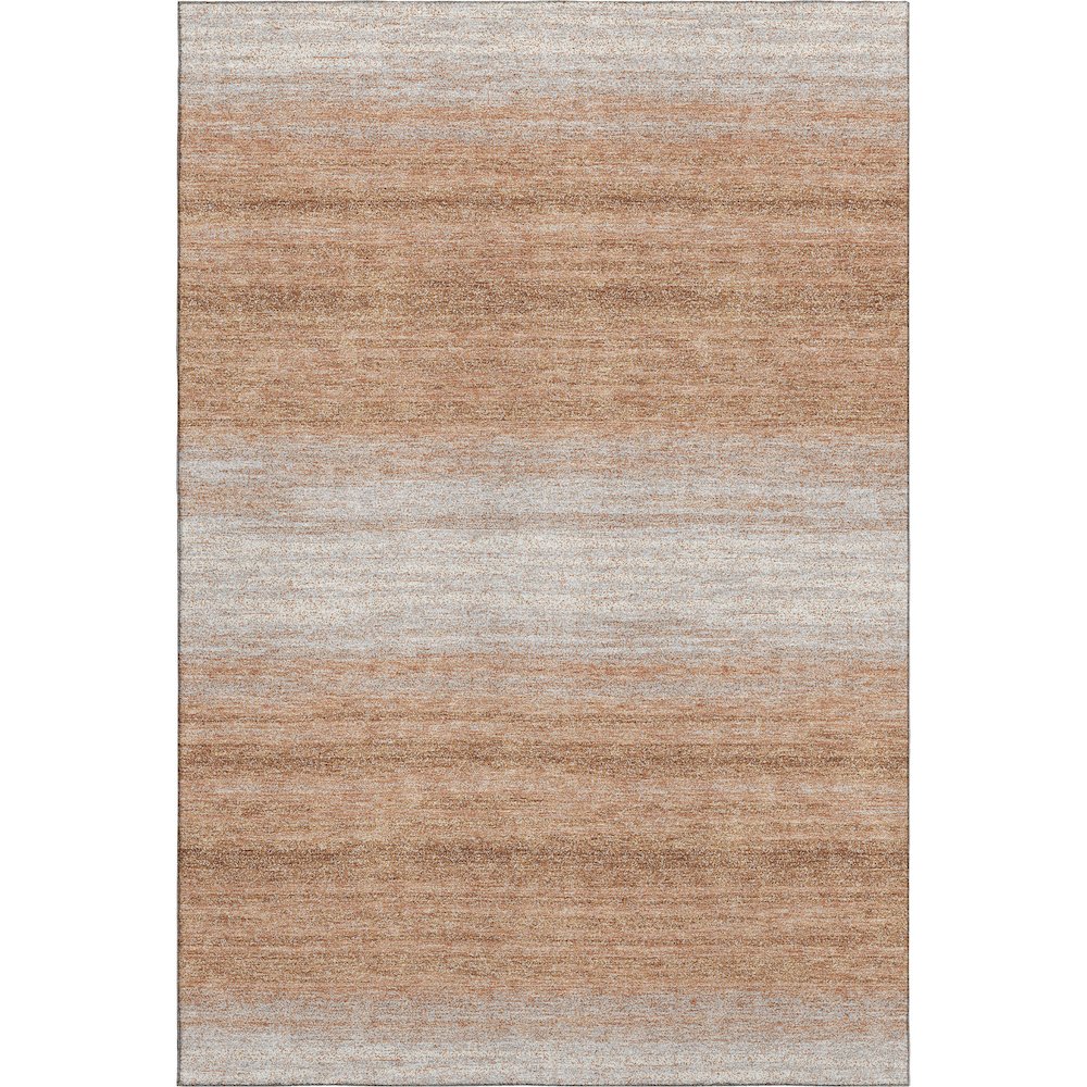 Premium Machine Washable Mayfield AMF1033 Copper 5' x 7'6" Rug. Picture 1