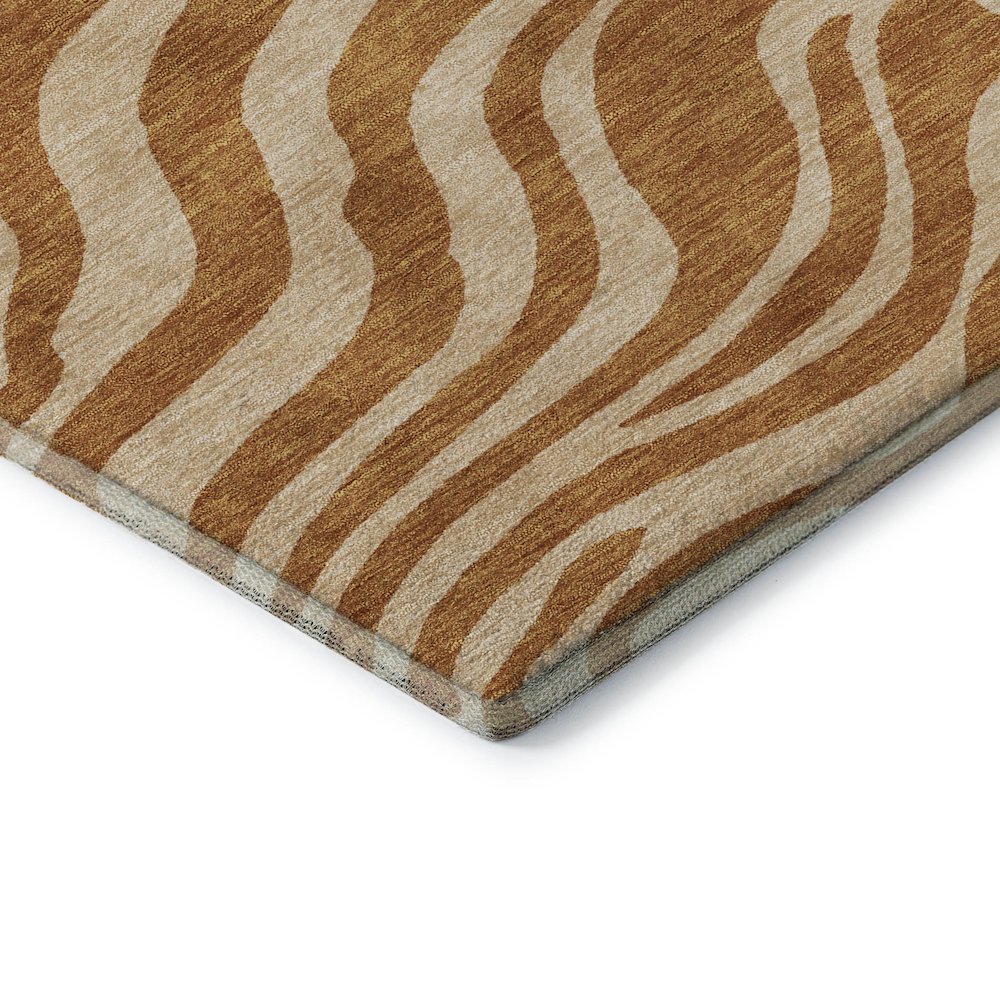 Premium Machine Washable Mayfield AMF1042 Paprika 2'6" x 3'10" Rug. Picture 3