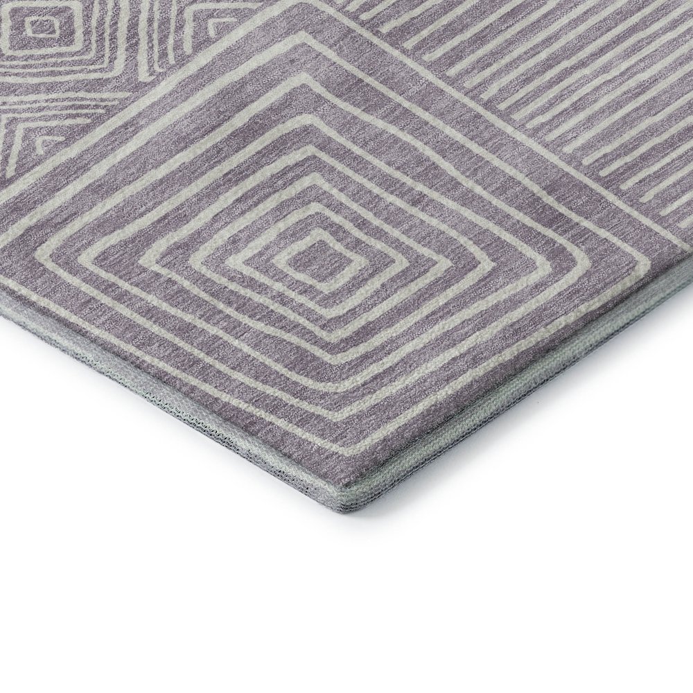 Premium Machine Washable Mayfield AMF1044 Lavender 2'6" x 3'10" Rug. Picture 3