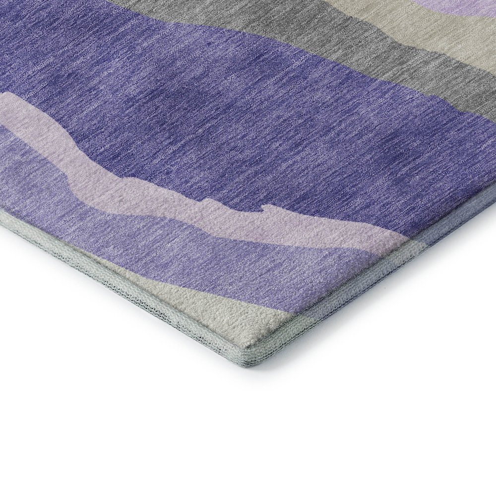 Premium Machine Washable Mayfield AMF1047 Purple 2'6" x 3'10" Rug. Picture 3