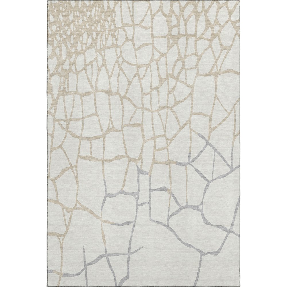 Premium Machine Washable Mayfield AMF1049 Ivory 5' x 7'6" Rug. Picture 1