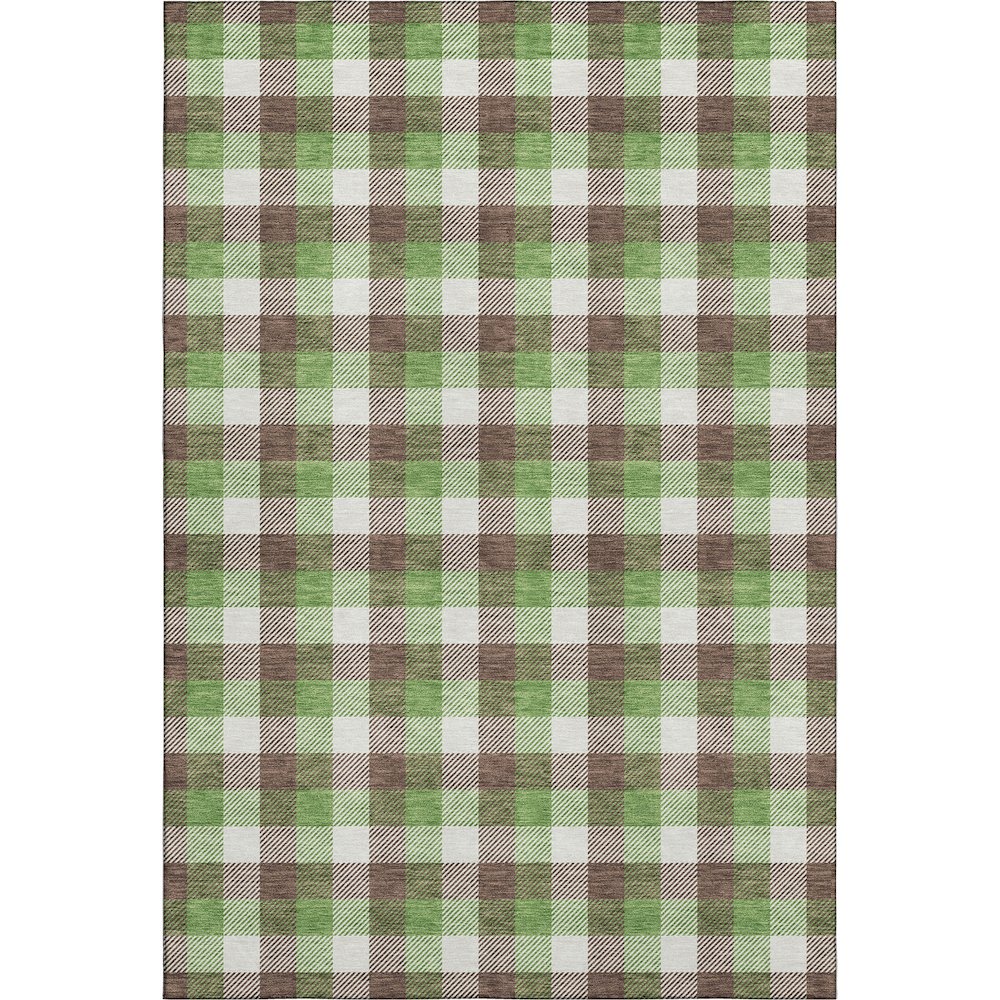 Premium Machine Washable Mayfield AMF1053 Brown 5' x 7'6" Rug. Picture 1