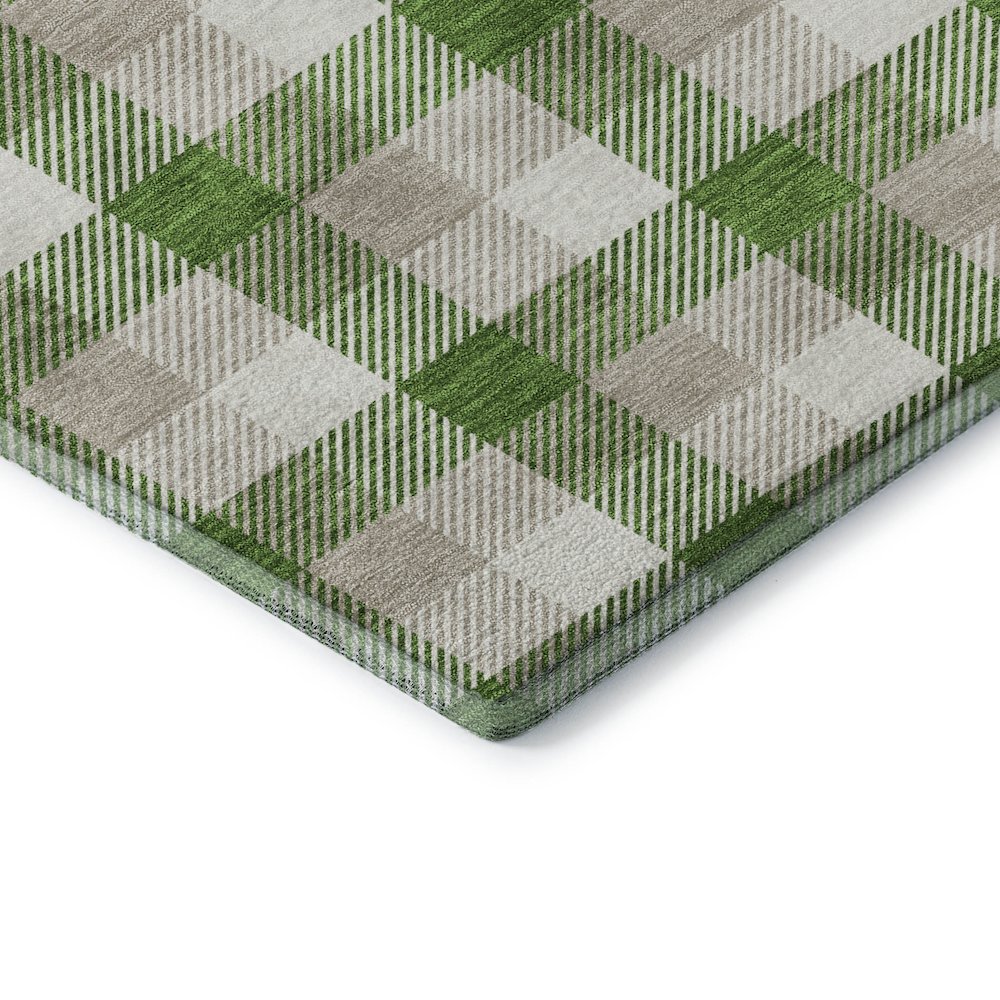 Premium Machine Washable Mayfield AMF1053 Emerald 2'6" x 3'10" Rug. Picture 3