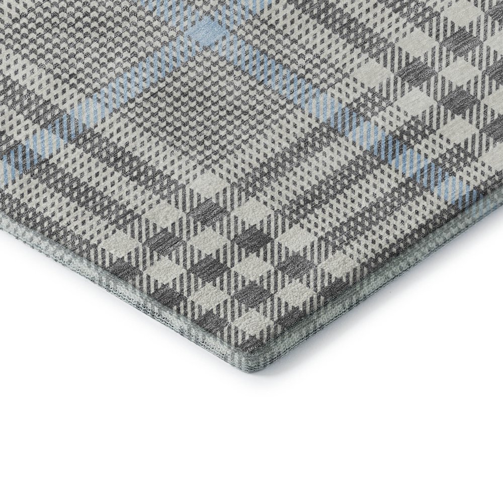 Premium Machine Washable Mayfield AMF1054 Gray 2'6" x 3'10" Rug. Picture 3