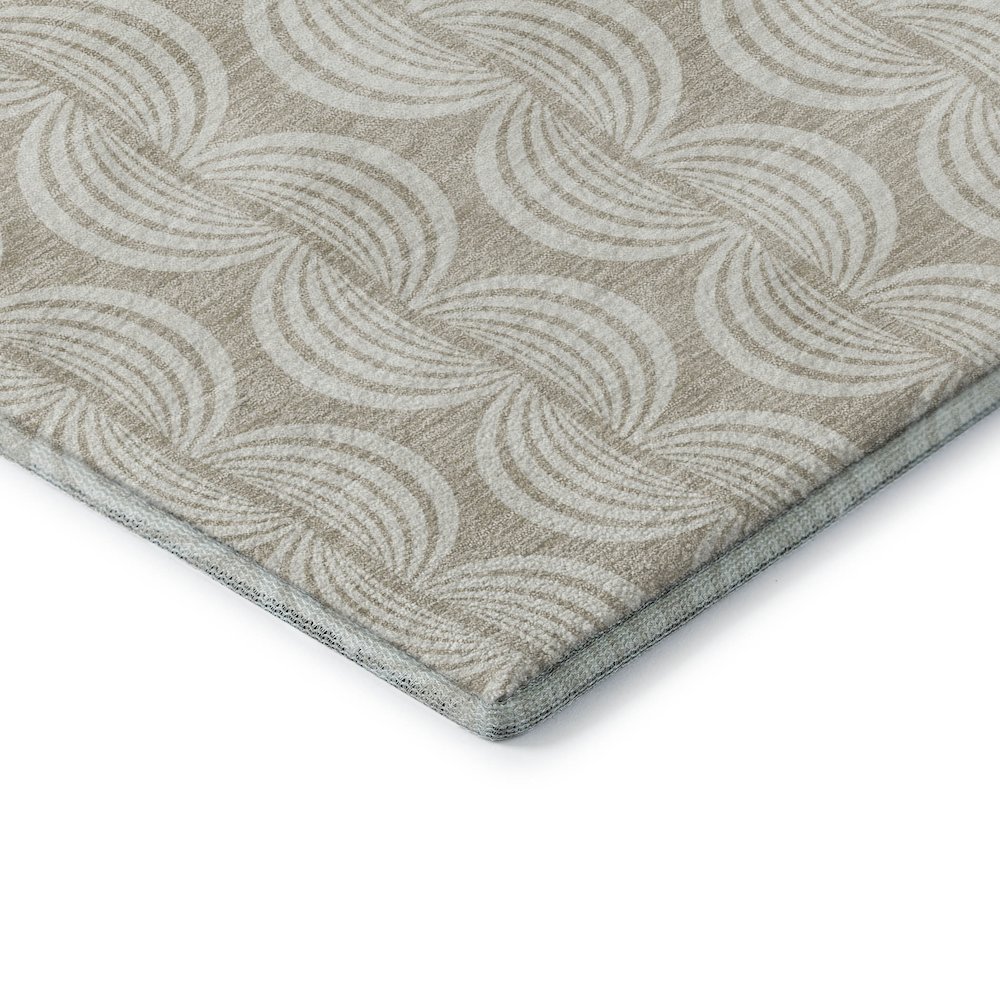 Premium Machine Washable Mayfield AMF1055 Beige 2'6" x 3'10" Rug. Picture 3