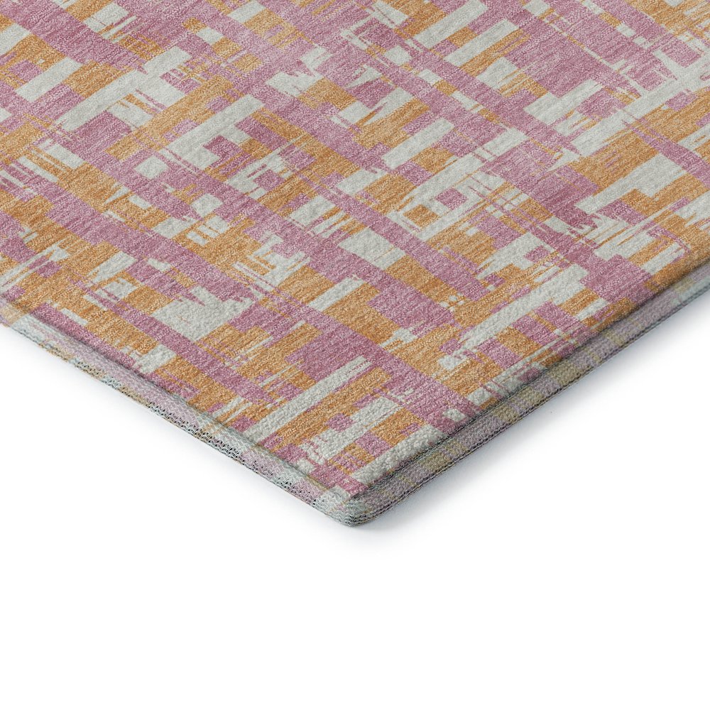 Premium Machine Washable Mayfield AMF1060 Pink 2'6" x 3'10" Rug. Picture 3