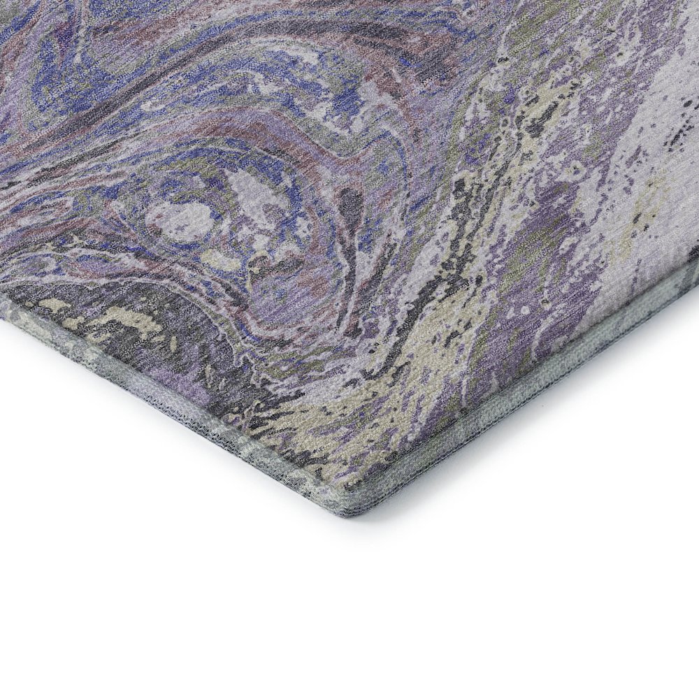 Premium Machine Washable Mayfield AMF1061 Lavender 2'6" x 3'10" Rug. Picture 3