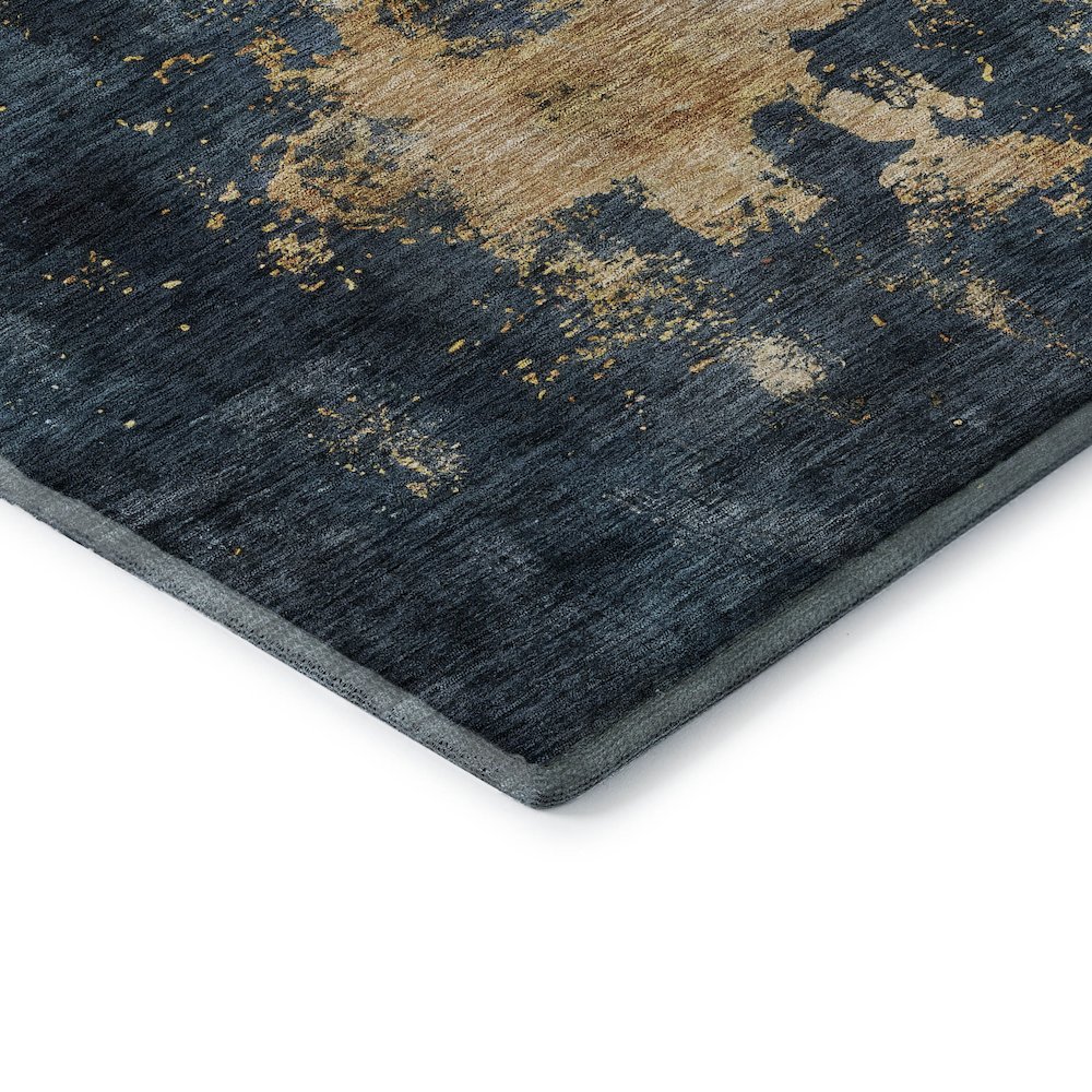 Premium Machine Washable Mayfield AMF1072 Blue 2'6" x 3'10" Rug. Picture 3