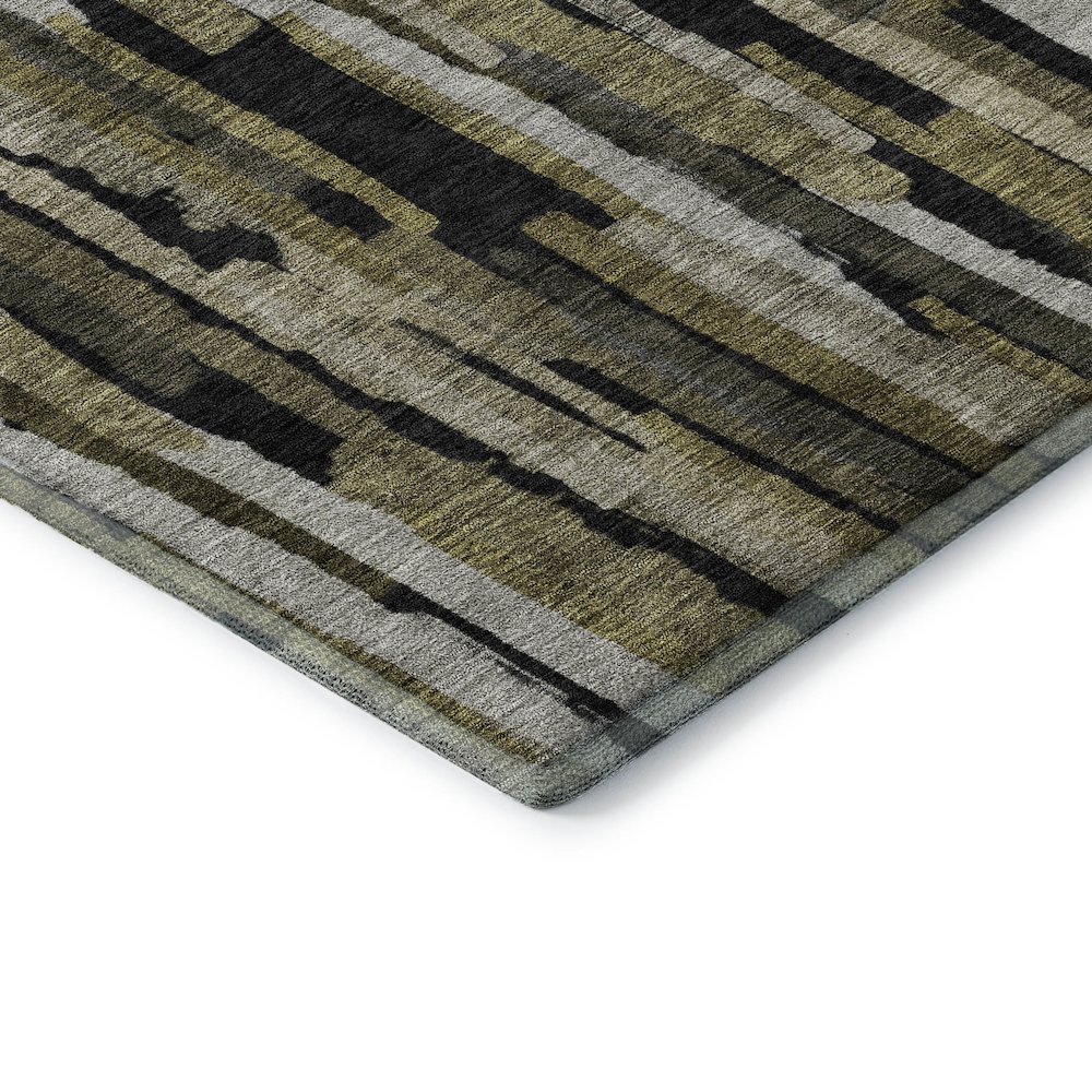 Premium Machine Washable Mayfield AMF1079 Brown 2'6" x 3'10" Rug. Picture 3