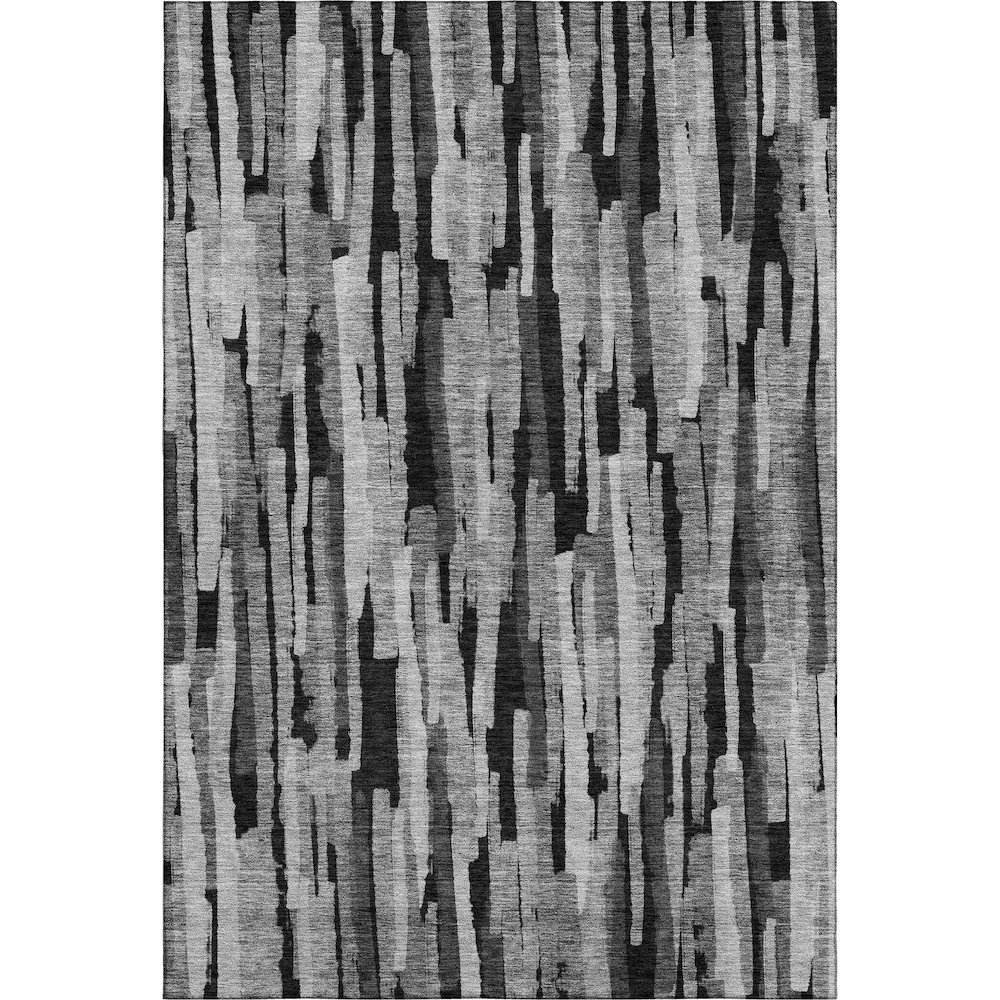 Premium Machine Washable Mayfield AMF1079 Gray 5' x 7'6" Rug. Picture 1