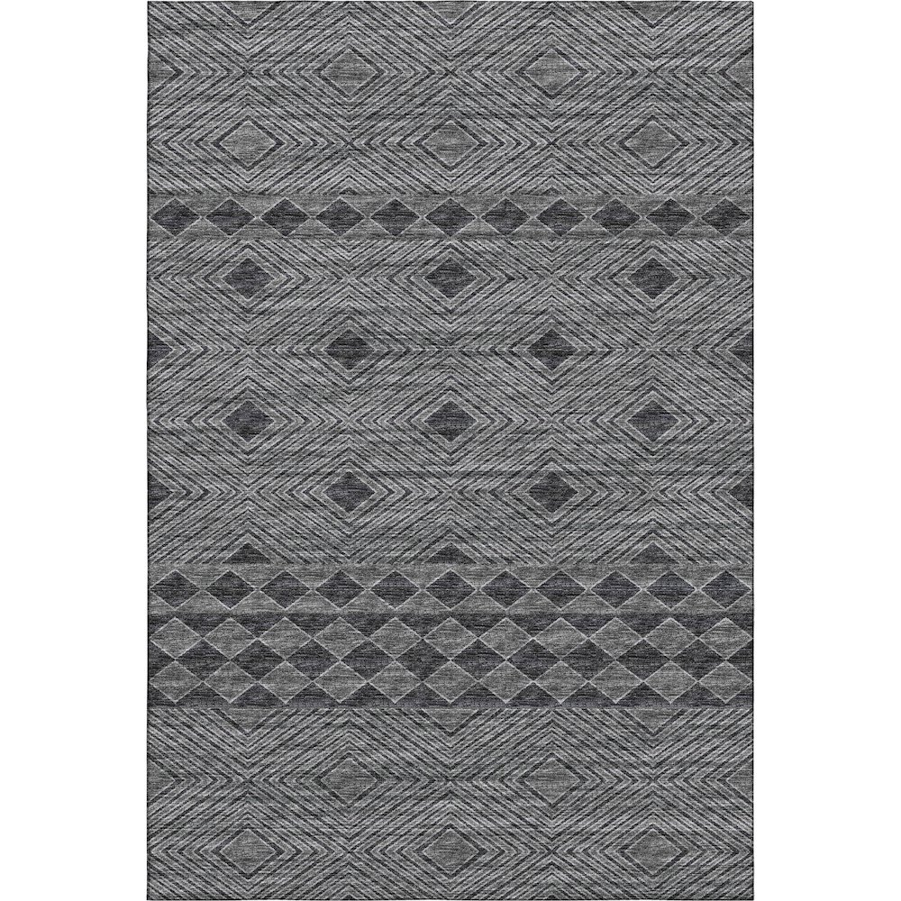 Premium Machine Washable Mayfield  Gray 5' x 7'6" Rug. Picture 1