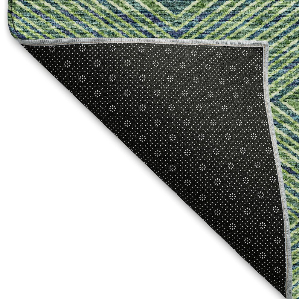 Premium Machine Washable Mayfield  Green 2'6" x 3'10" Rug. Picture 2
