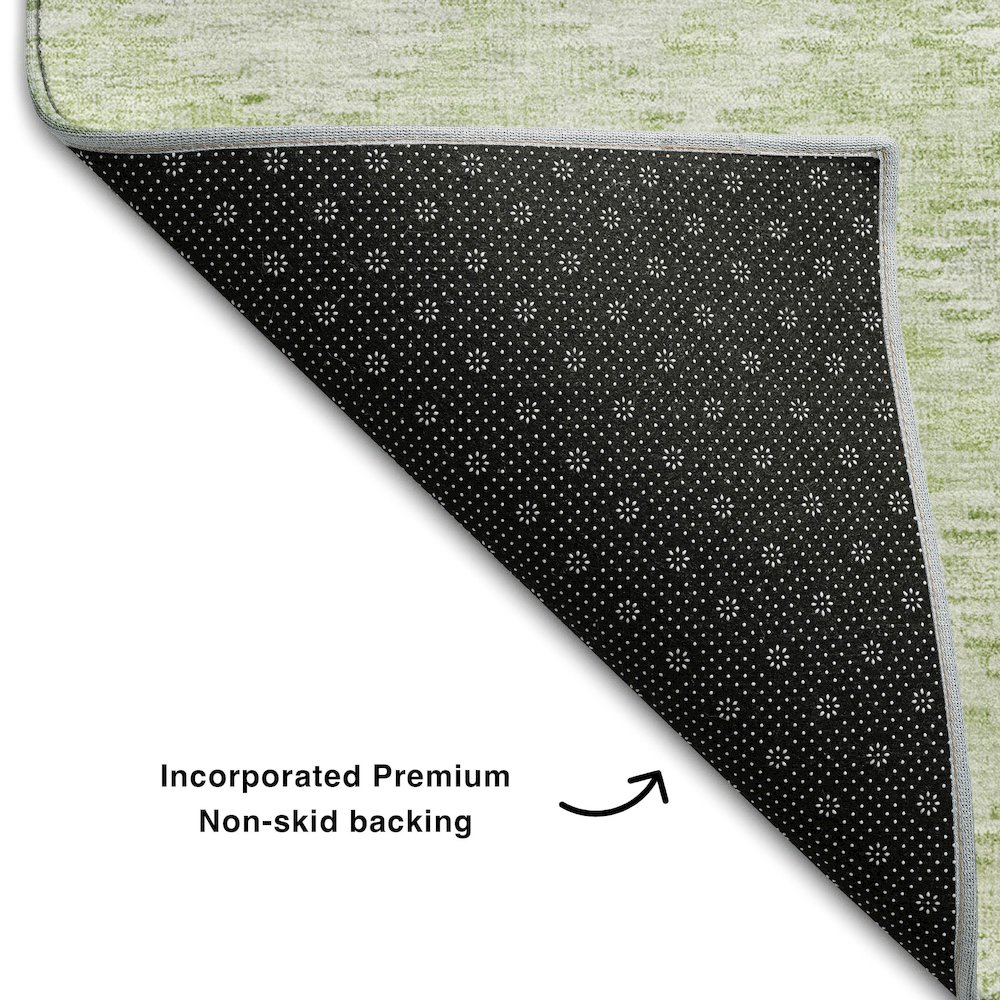 Premium Machine Washable Mayfield AMF1081 Sage 2'6" x 3'10" Rug. Picture 2
