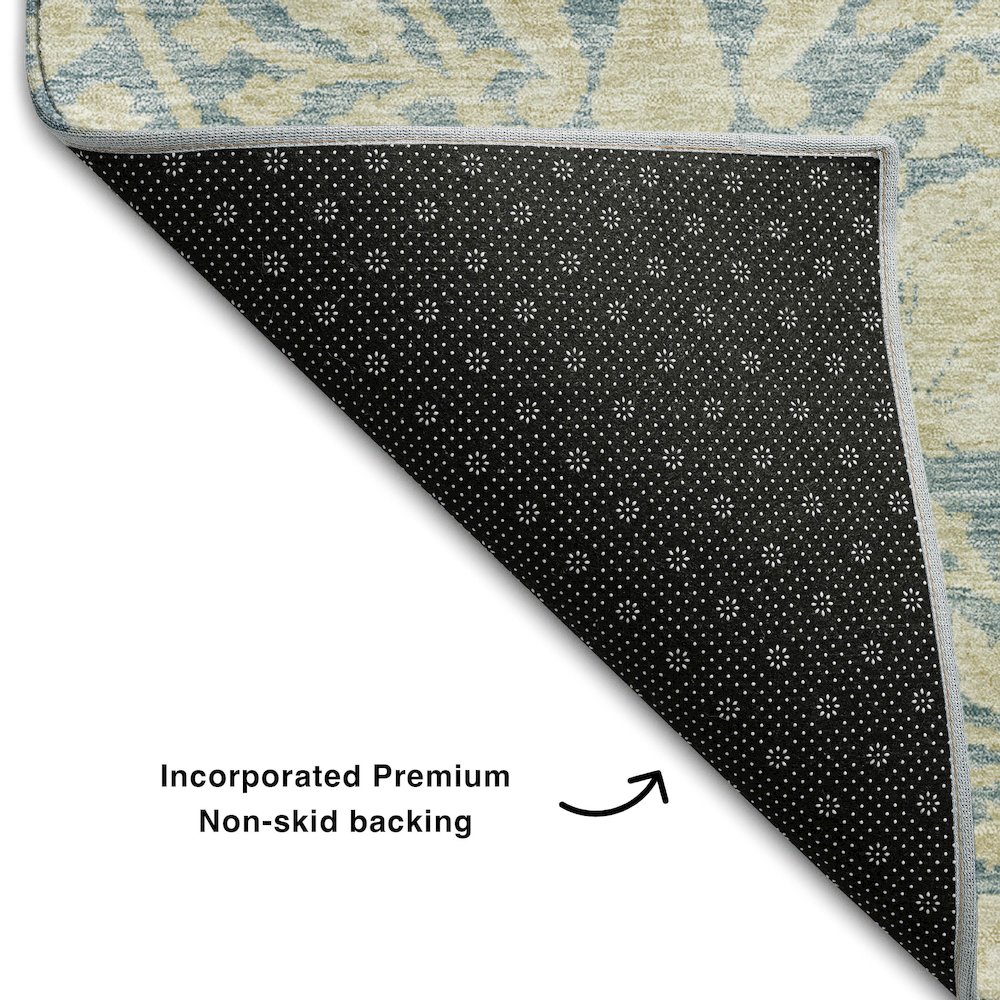 Premium Machine Washable Mayfield AMF1086 Sky 2'6" x 3'10" Rug. Picture 2