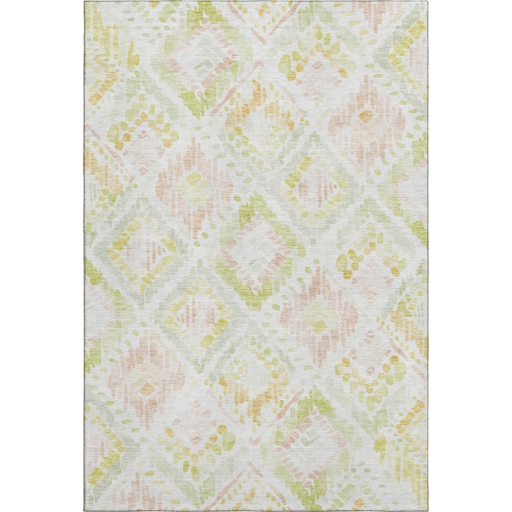 Premium Machine Washable Mayfield AMF1088 Pink 5' x 7'6" Rug. Picture 1